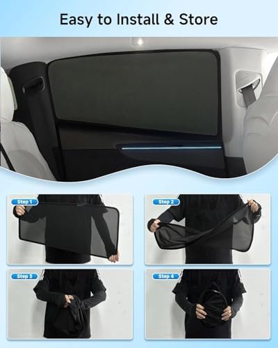 Car Window Shade for Ford Transit 2015-2026, 2 Pack UV & Glare Protection - Image 6
