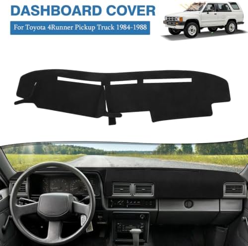 FIILINES Dash Cover for 1984-1988 Toyota 4Runner Pickup Truck, Dashboard Mat - Image 2
