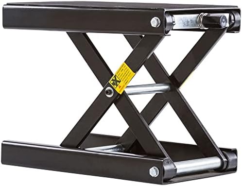 Black Widow Steel Motorcycle Scissor Jack, 100 lb Capacity - Image 2