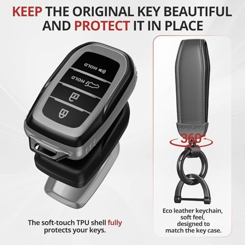 For Toyota Key Fob Cover Accessories- Matte TPU Key Fob Cover - Image 3