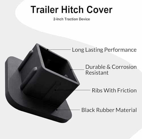 Swono Hitch Caps for Trucks Flag Eagle Rubber Tow Hitch Covers for Pickup - Image 5