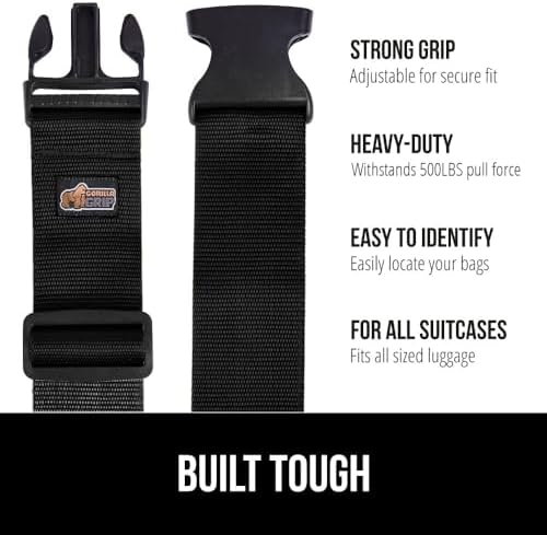GORILLA GRIP Heavy Duty Luggage Straps - Image 2