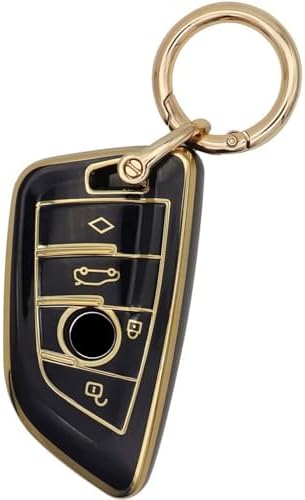 for BMW Key Fob Cover, Soft TPU Full Protection Key Case by Elegananccy