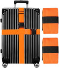 Luggage Straps for Suitcases TSA Approved-2 Pack Bright Personalized Luggage by GOWRAPS