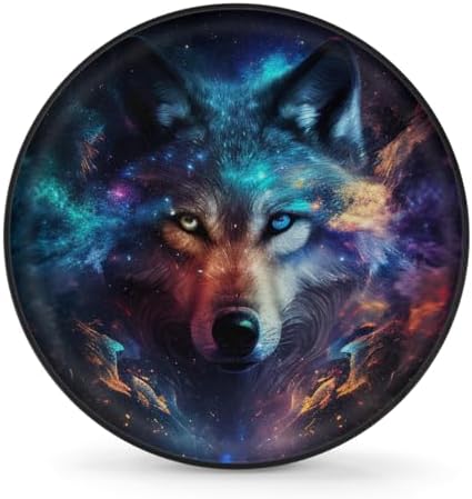 Rv Spare Tire Cover Wheel Cool Galaxy Animal Wolf Tire Covers Wheel Protectors by FengQuGou