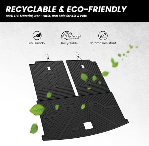 LASFIT Cargo Mat for Volkswagen VW Atlas 2018-2026, All Weather TPE Custom Fit - Image 2