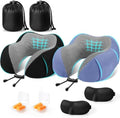 CloudBliss Memory Foam Travel Neck Pillow Airplane, 2 Pack by CloudBliss