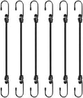 Bungee Cords with Hooks 6 Pack Bungee Cord Includes 24 inches by QGEIBBungeecordswithhooks