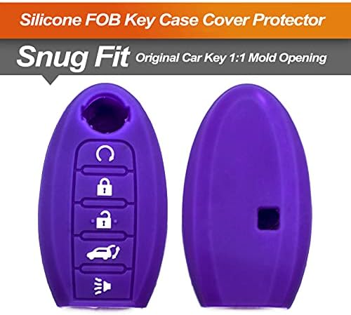 Silicone Key Fob Cover Fit for Nissan Armada Murano Rogue Maxima Altima - Image 3
