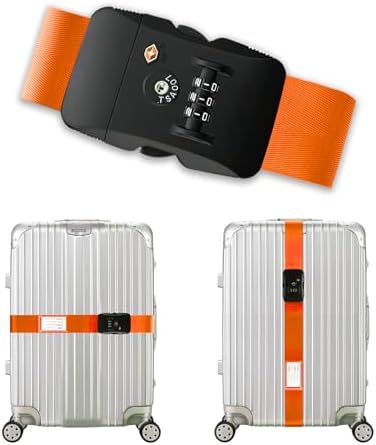 Veki Travel Luggage Straps for Suitcases, TSA Approved by Veki