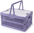 Collapsible Storage Crate, Foldable Plastic Basket by Vivikivi