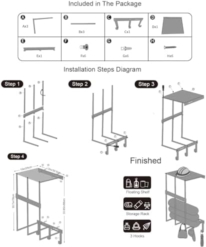 Camping Chair Storage Wall Mount Metal Rack - Image 6