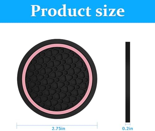 Mandark 4PCS 2.75 Inch Car Cup Holder Coasters - Image 2