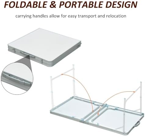 Outsunny 47" Folding Camping Table - Image 6