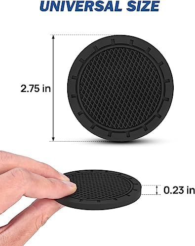 JOYTUTUS 4 Pack Car Cup Holder Coaster, Universal Anti-Slip Shockproof Car - Image 2