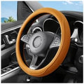 Zpana 14.5-15" Car Steering Wheel Cover, Breathable Soft Leather by Zpana