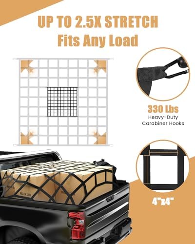 World's First 4' X 4' Flat Bungee Cargo Net - Image 3