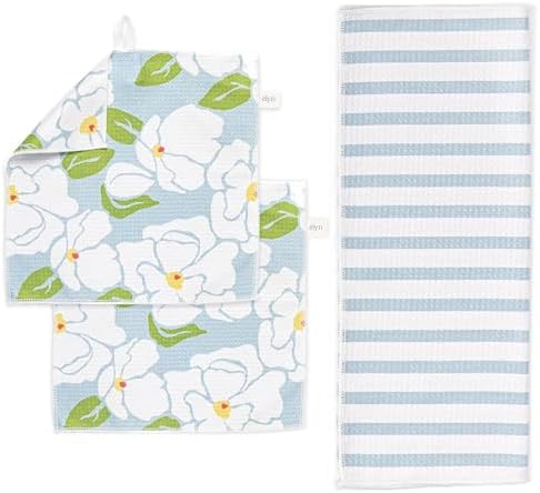 ELYN Microfiber Kitchen Dish Towel & Dish Cloth Set, Quick-Dry & Absorbent by ELYN