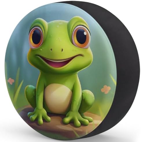 Frog Animal Cute Spare Tire Cover Dust-Proof Wheel Protector - Image 2
