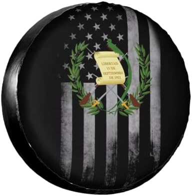 Coat of Arms Guatemala USA Flag Spare Tire Cover, Universal Waterproof & by YSYZSDS