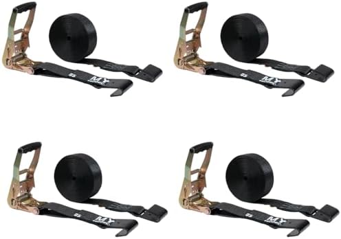 Mytee Products 4 Pack 2" x30' Black Ratchet Straps by MyteeProducts