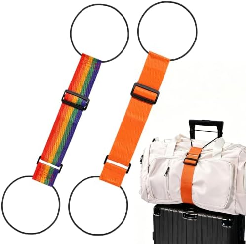 2Pcs Luggage Straps for Suitcases, Adjustable Luggage Connector Straps by Unknown