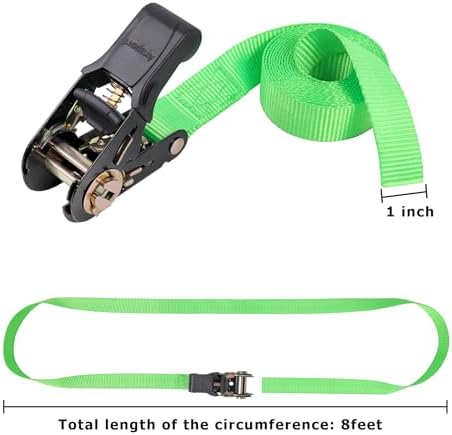 Ayaport Endless Ratchet Straps, 8FT Heavy Duty Cargo Tie Downs - Image 2