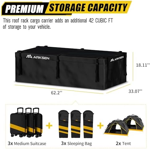ARKSEN Roof Top Luggage Storage Bag - Image 3