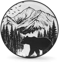 Rv Spare Tire Cover Wheel Mountain Forest Bear Tire Covers Wheel Protectors by FengQuGou