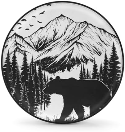 Rv Spare Tire Cover Wheel Mountain Forest Bear Tire Covers Wheel Protectors by FengQuGou