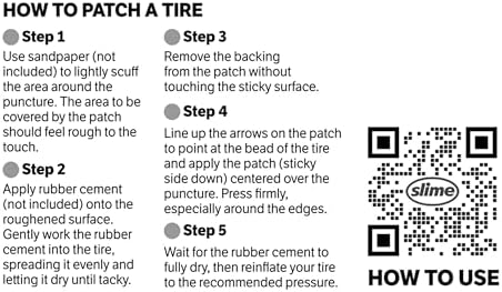 Slime 1029-A Tire Puncture Patch, Heavy Duty, Bias Ply - Image 4