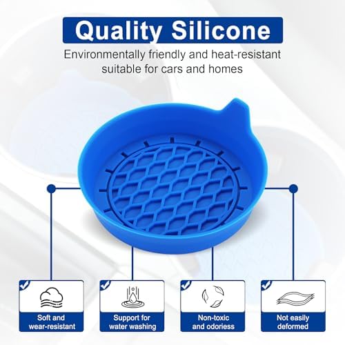 SINGARO Car Cup Holder Coaster, Silicone Cup Holder Insert, Universal Non-Slip - Image 6