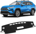 KUST Black Dash Cover Mat for Toyota RAV4 2013-2018 Left Hand Driving Non-Slip by KUST