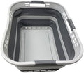 SAMMART 42L Collapsible Plastic Storage Basket by SAMMART
