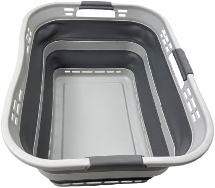 SAMMART 42L Collapsible Plastic Storage Basket by SAMMART