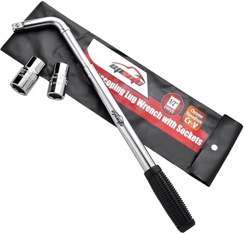 EPAuto Telescoping Lug Wrench, Wheel Wrench, CR-V Sockets by EPAuto