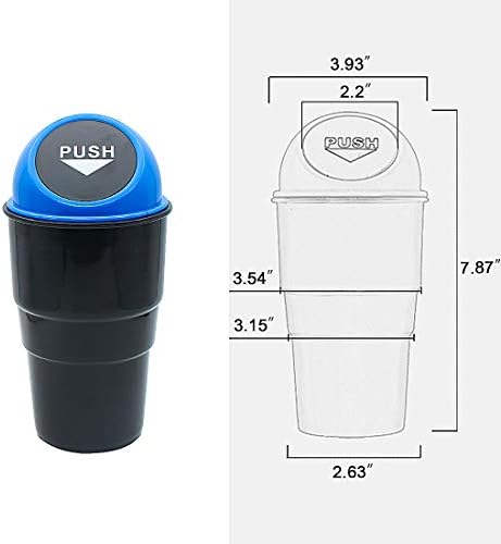 Cup Holder Trash Can, Leakproof Car Trash Can - Image 2