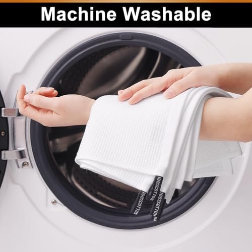 Homaxy 100% Cotton Waffle Weave Dish Cloths, 12 Pack - Image 5
