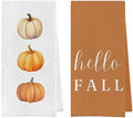 Fall Pumpkin Dish Towels Set by Geqtt