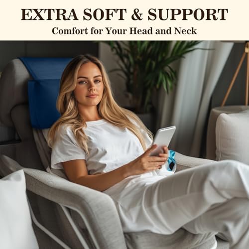 Recliner Headrest Pillow, Adjustable Comfort Neck & Head Support Pillow - Image 2