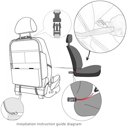 TAIKOO Seat Back Protector, Shields Seat Backs From Kicks and Adds Storage - Image 5
