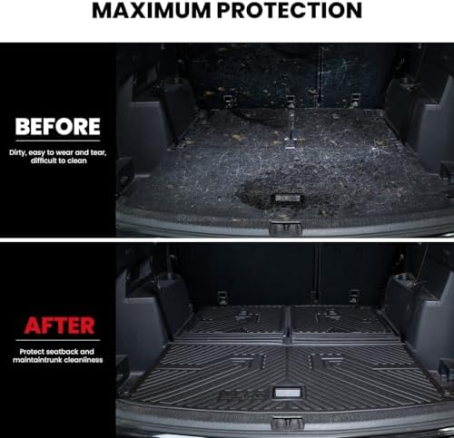 LASFIT Cargo Mat for Volkswagen VW Atlas 2018-2026, All Weather TPE Custom Fit - Image 6