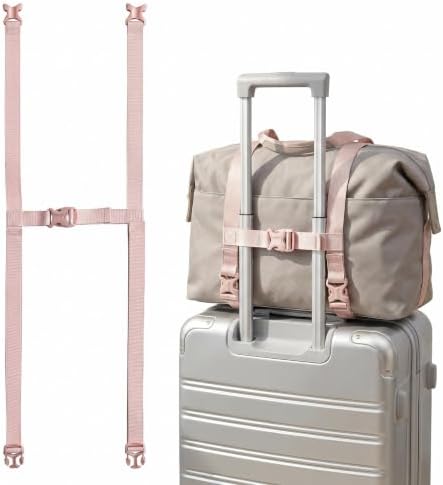 Pink Luggage Straps for Suitcases, Luggage Accessories Bag Strap, Adjustable by Unknown
