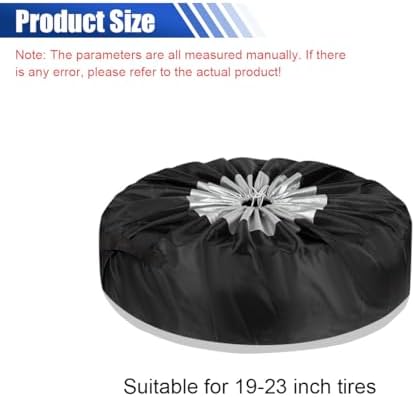 4PCS Car Tire Covers Set, Waterproof RV SUV Trailer Spare Tire Storage Bag - Image 2