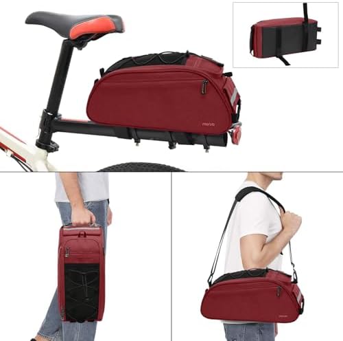 MOSISO Bike Rack Bag, Waterproof Bicycle Trunk Pannier Rear Seat Pouch - Image 4
