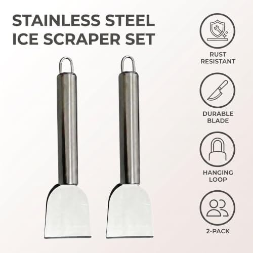 Kitchen Fume Shovel, Stainless Steel Ice Remover, Freezer Ice Scraper, Portable - Image 6
