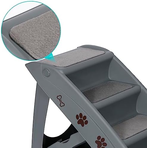 ZENY Dog Stairs for Bed 20" H, 4-Step Dog Steps for High Bed - Image 7