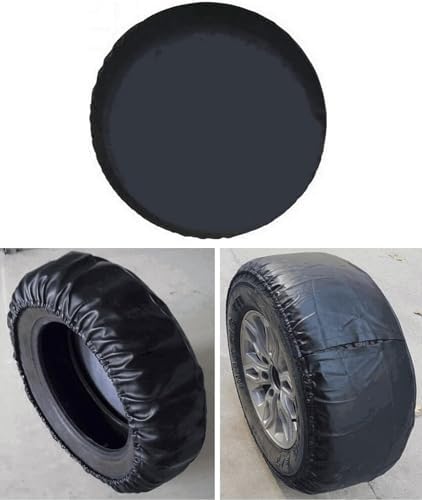 Black Spare Tire Cover, Spare Wheel Cover Protector, - Image 5