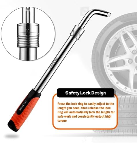 Telescoping Lug Wrench with Pouch, High Torque CR-V Steel - Image 4