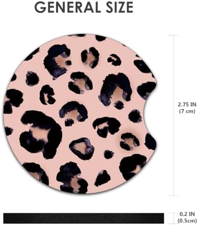 2 Pack Car Coasters，2.75-inch Neoprene Non-Slip Cup Holder Coasters - Image 3